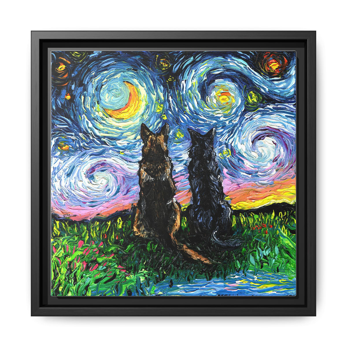 "Soulmates" Framed Canvas Wall Art