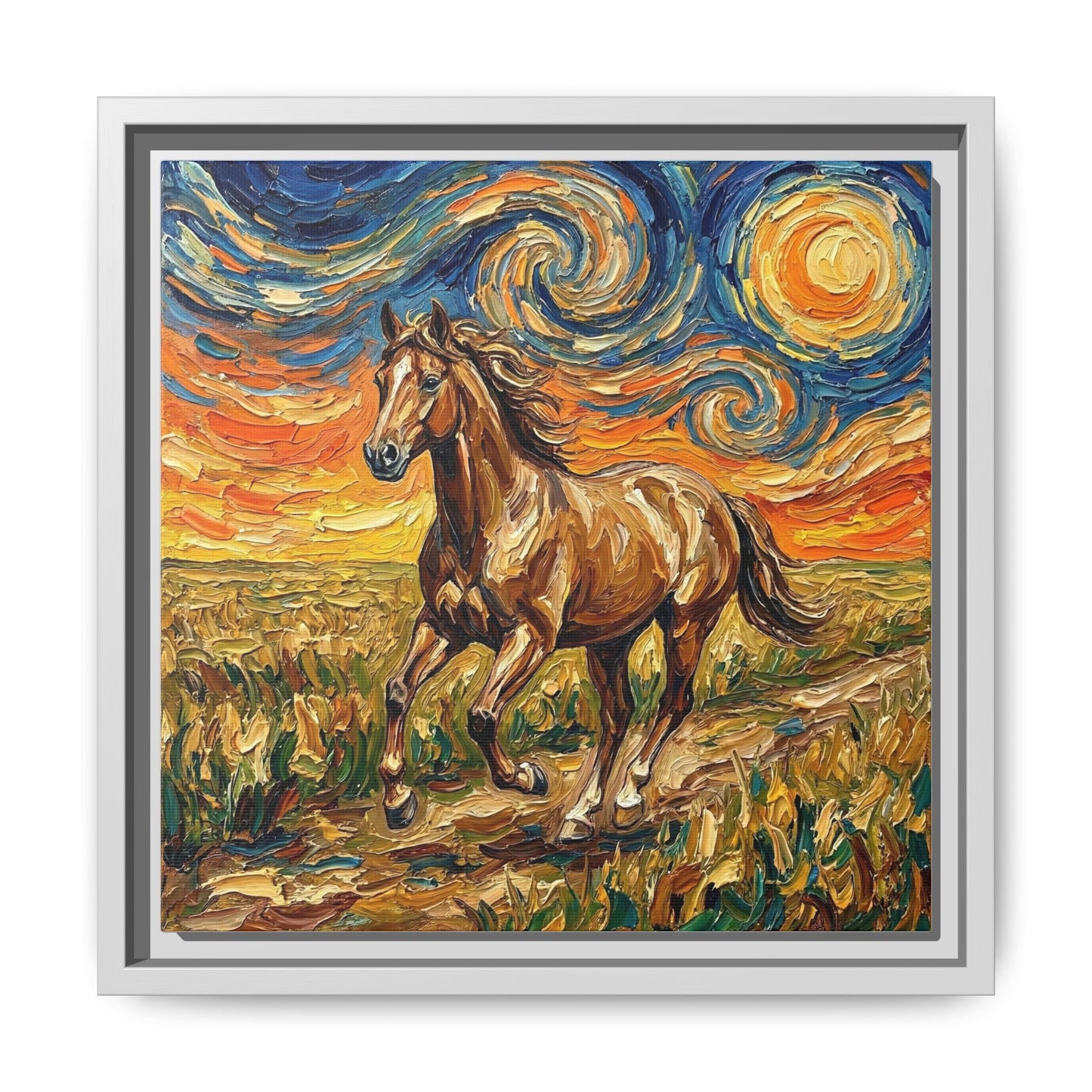 "Free Spirited" Framed Canvas Wall Art