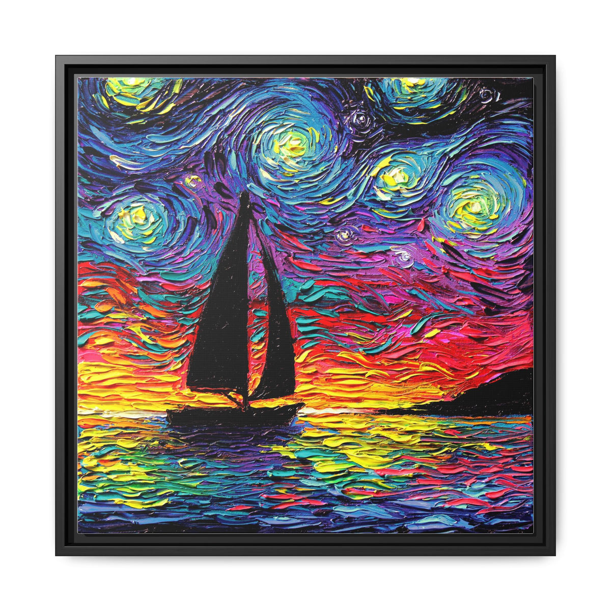 "Come Sail Away" Framed Canvas Wall Art