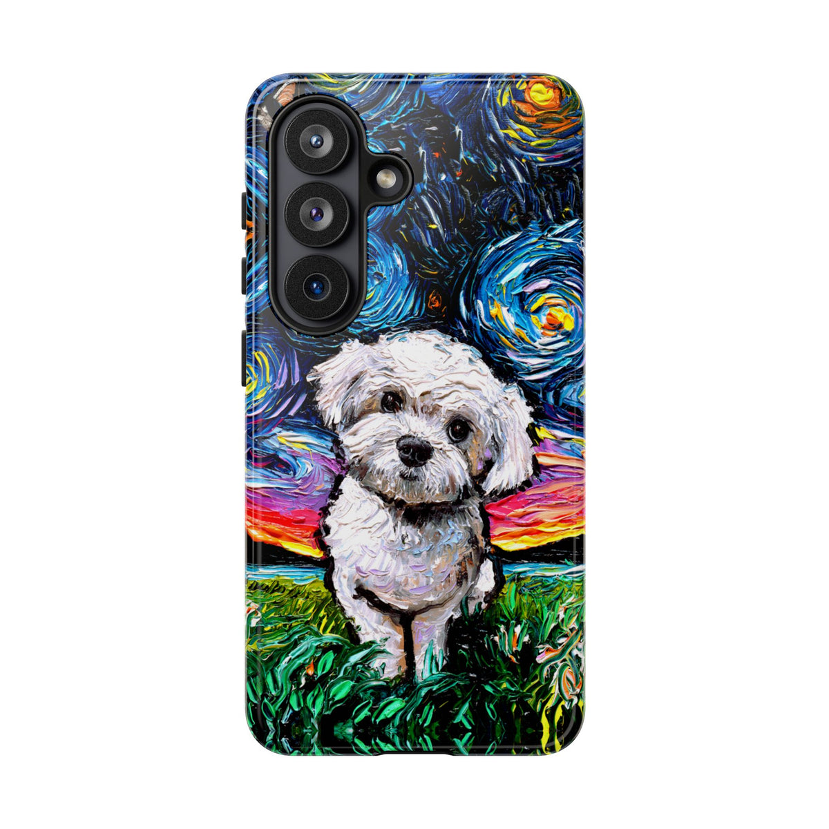 Maltipoo Starry Night Art Phone Case