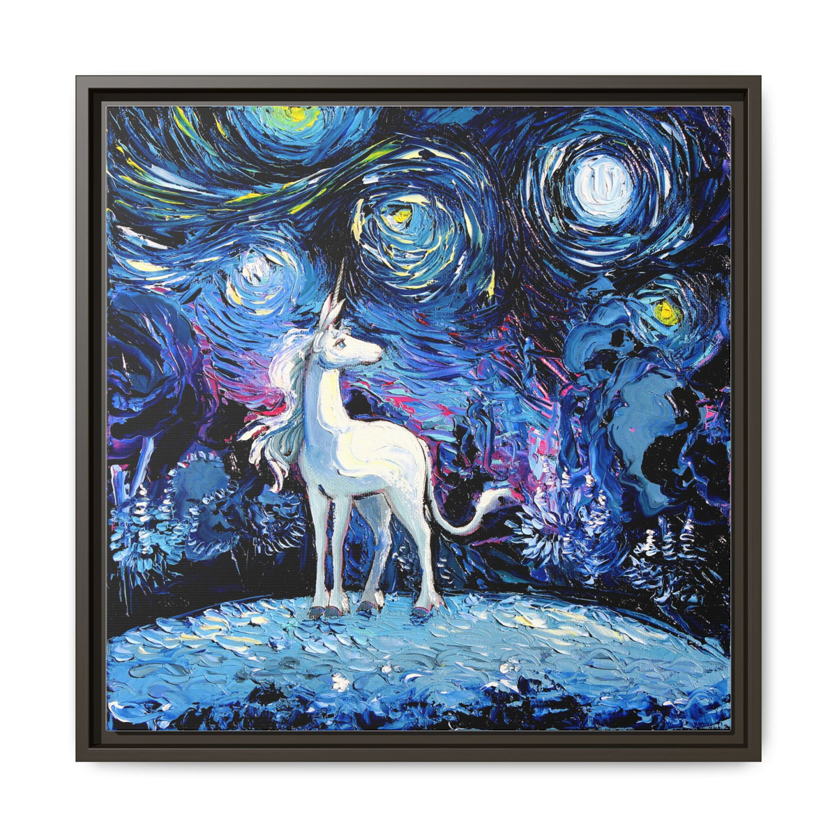 "van Gogh Never Saw The Last" Framed Canvas Wall Art