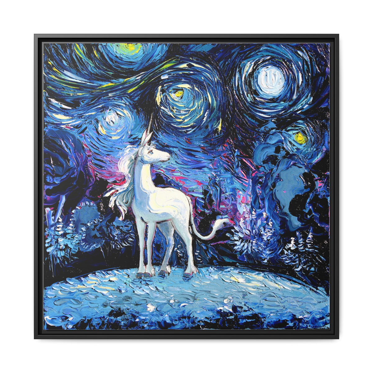 "van Gogh Never Saw The Last" Framed Canvas Wall Art