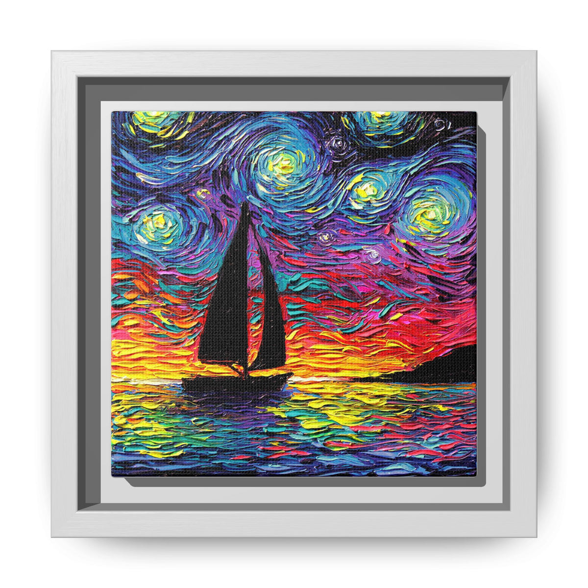 "Come Sail Away" Framed Canvas Wall Art