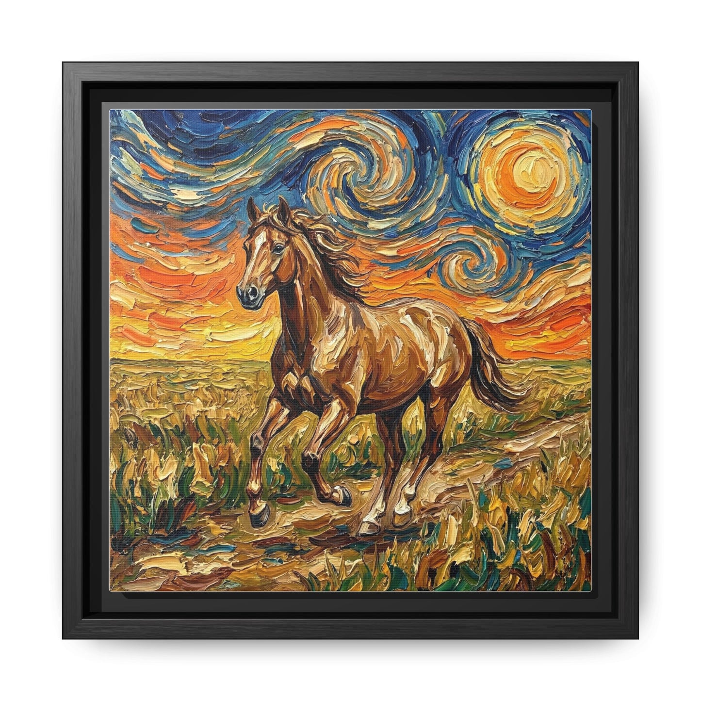 "Free Spirited" Framed Canvas Wall Art