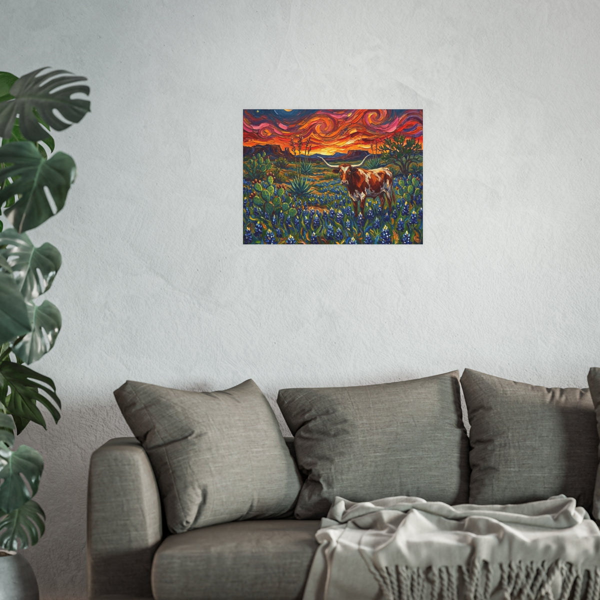 "Texas Night" Wall Art Paper Print