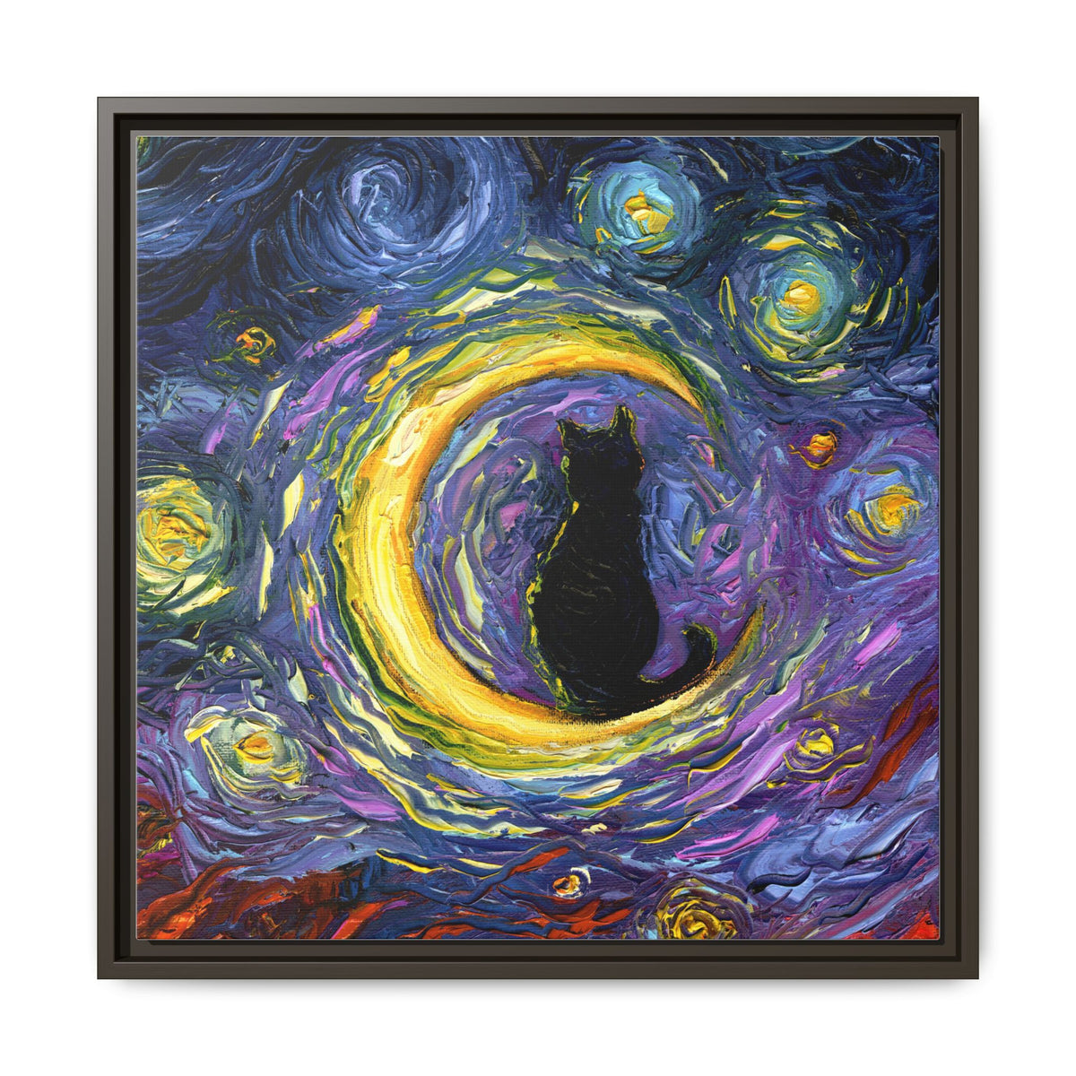 "Luna" Framed Canvas Wall Art