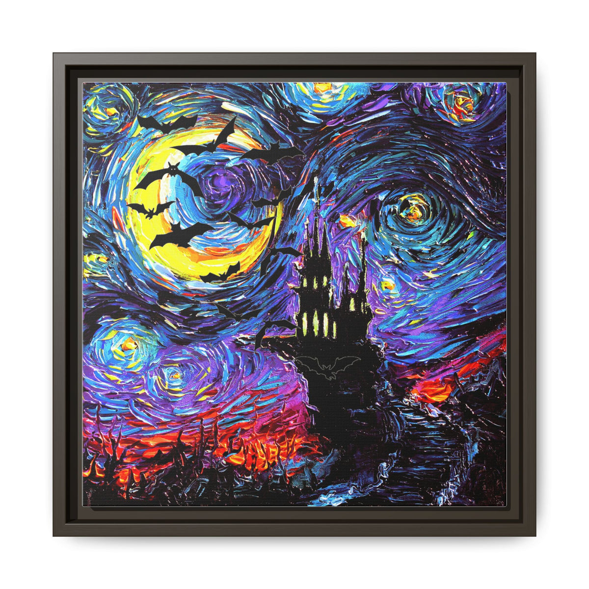 "Transylvanian Night" Framed Canvas Wall Art