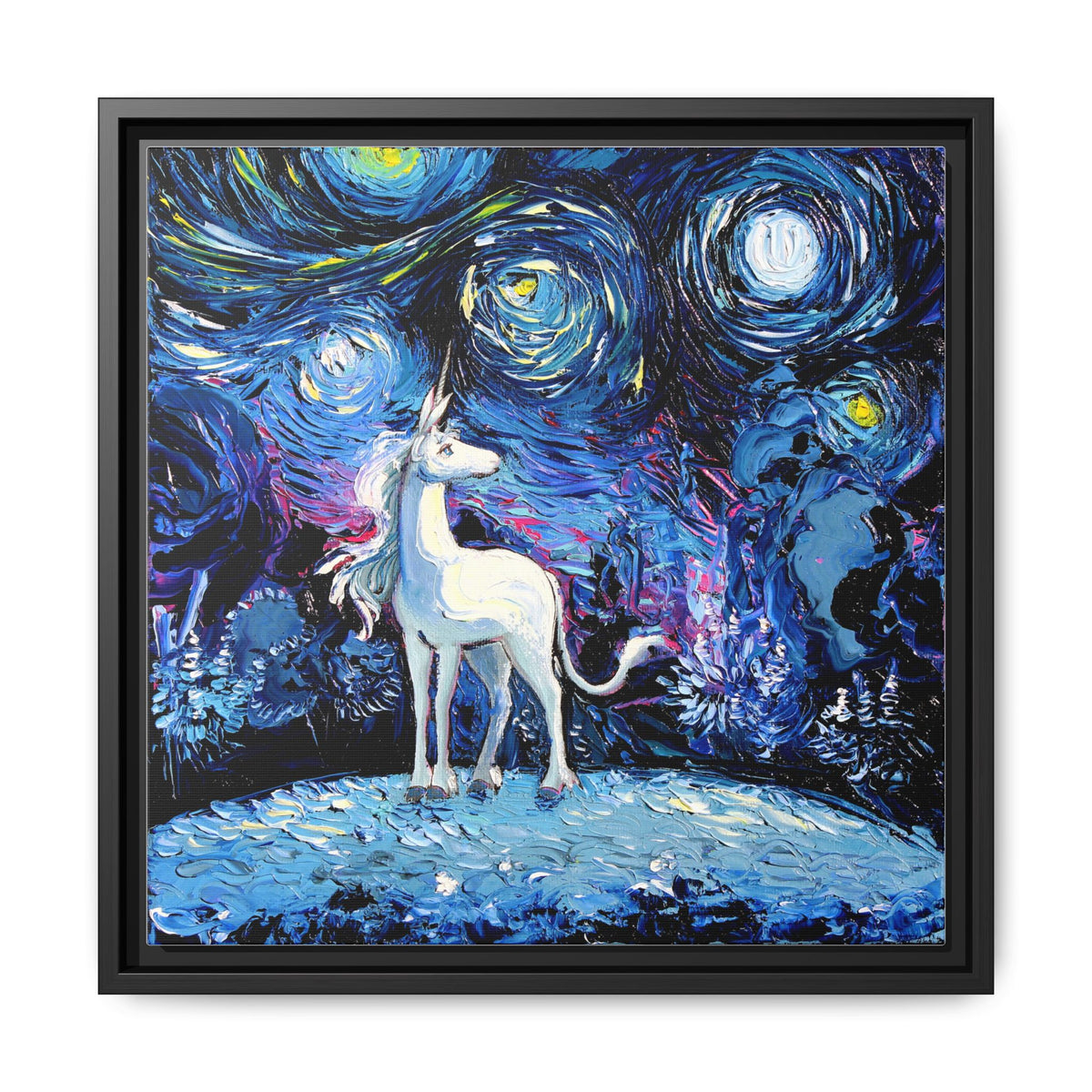 "van Gogh Never Saw The Last" Framed Canvas Wall Art