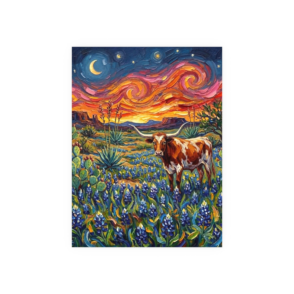 "Texas Night" Wall Art Paper Print