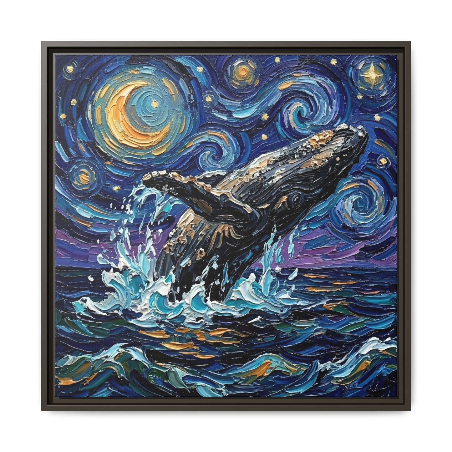 "Breach" Framed Canvas Wall Art