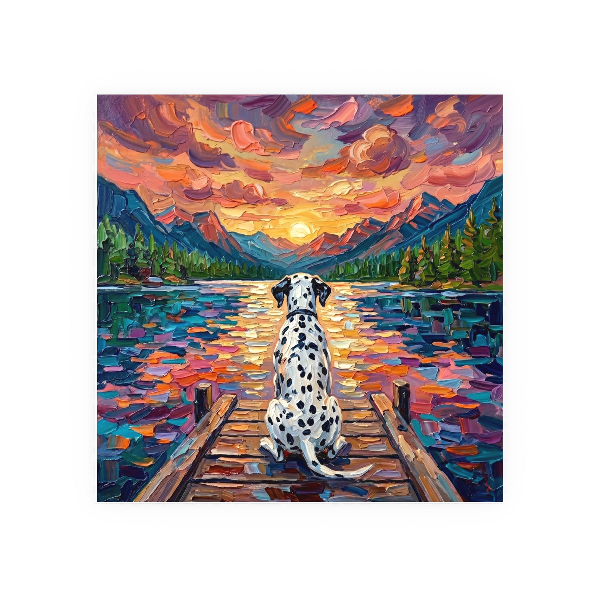 "On The Dock - Dalmatian" Wall Art Paper Print