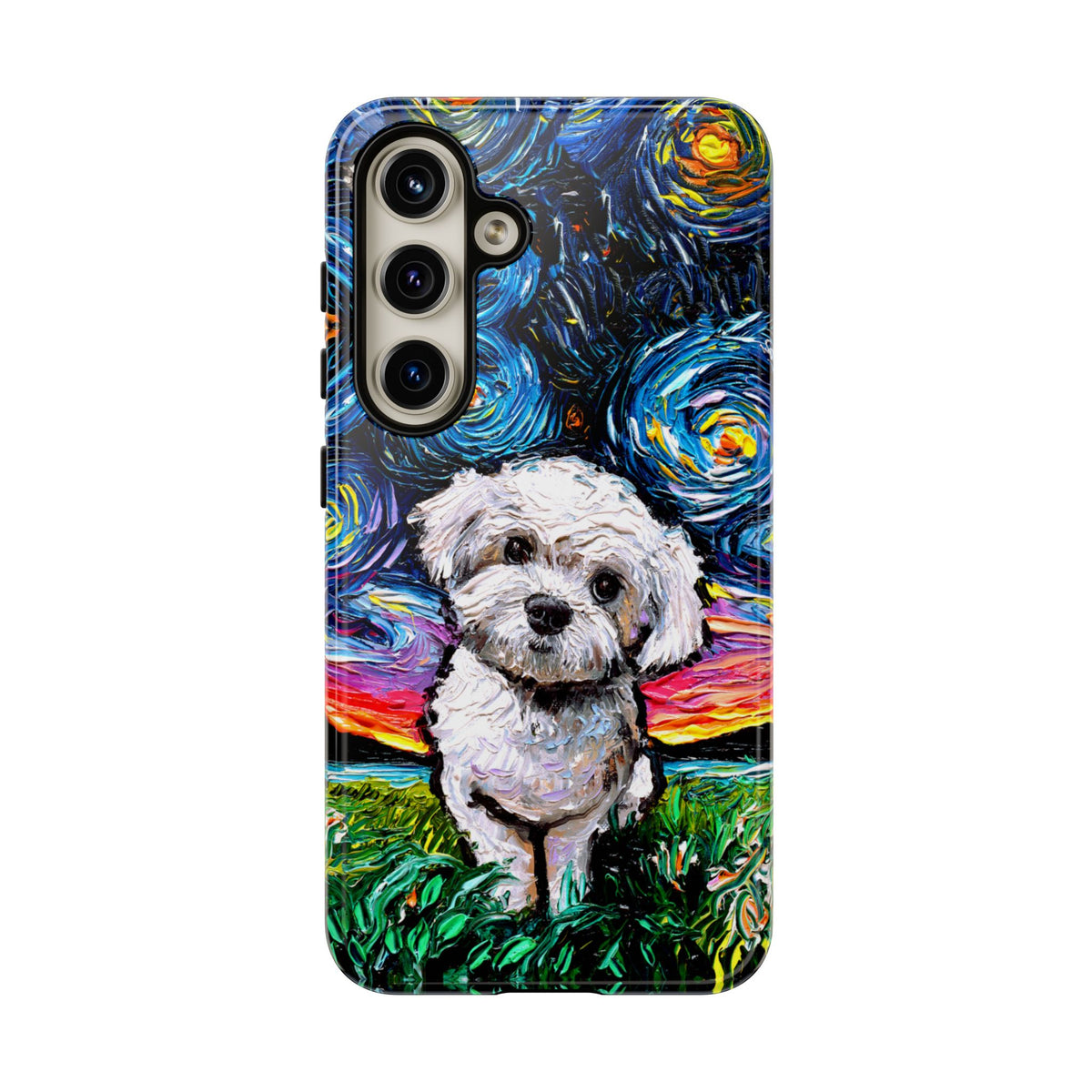 Maltipoo Starry Night Art Phone Case