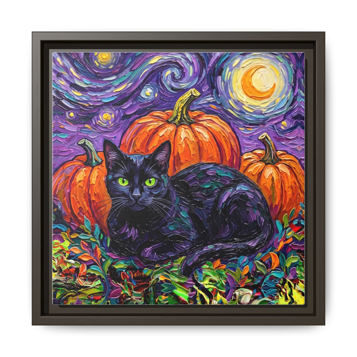 "Harvest Moon" Framed Canvas Wall Art