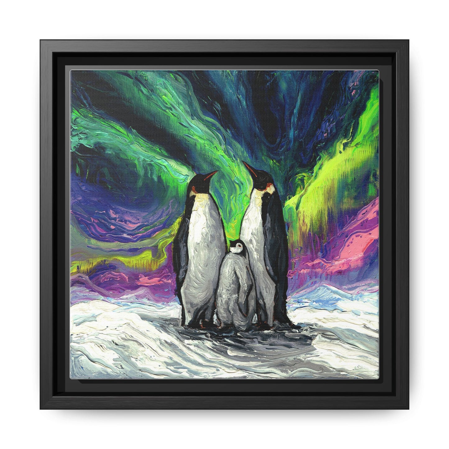 "Enjoying The Show" Framed Canvas Wall Art