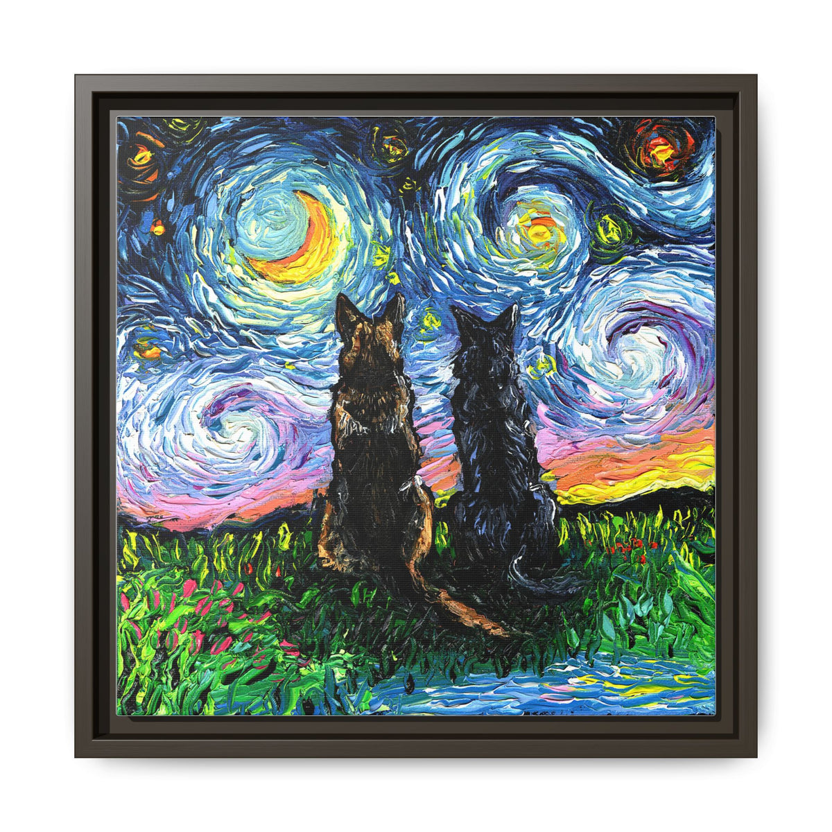 "Soulmates" Framed Canvas Wall Art