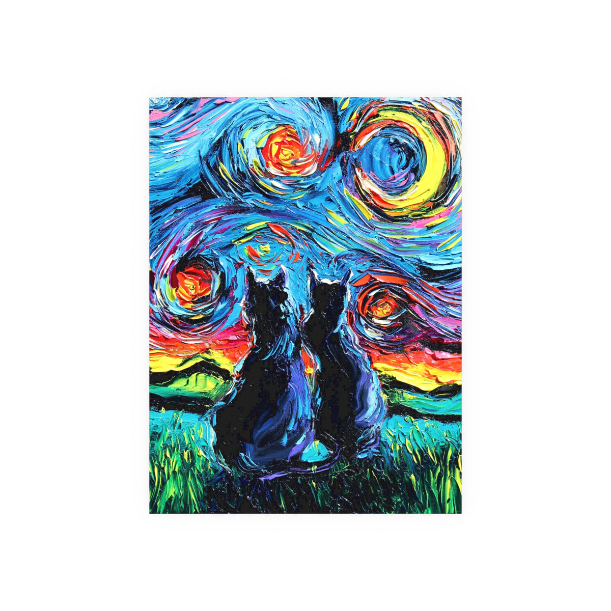 "van Gogh's Cats" Wall Art Paper Print