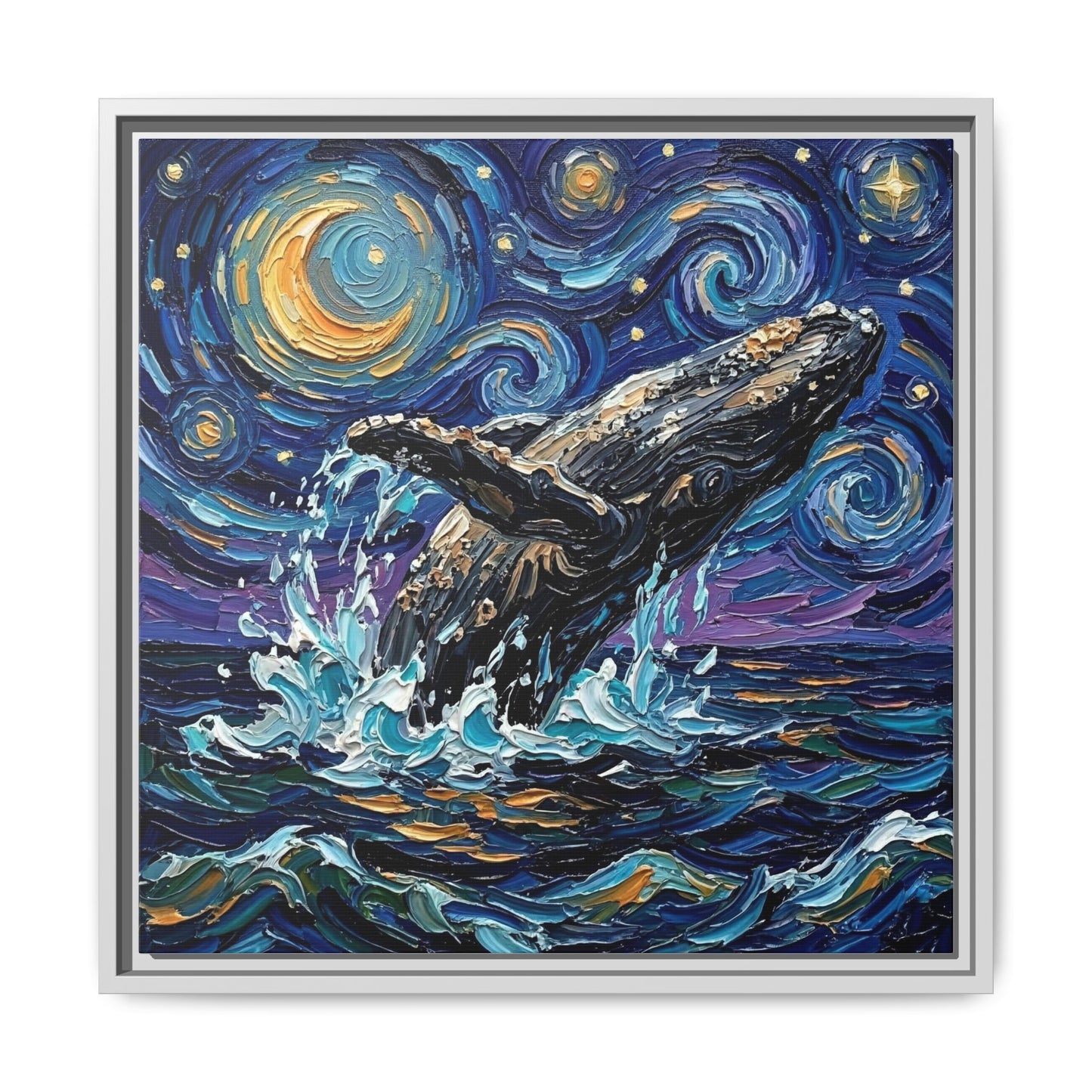 "Breach" Framed Canvas Wall Art