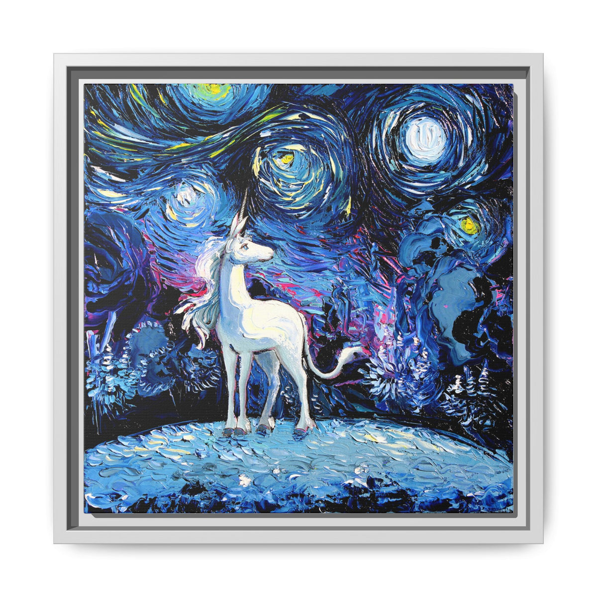 "van Gogh Never Saw The Last" Framed Canvas Wall Art