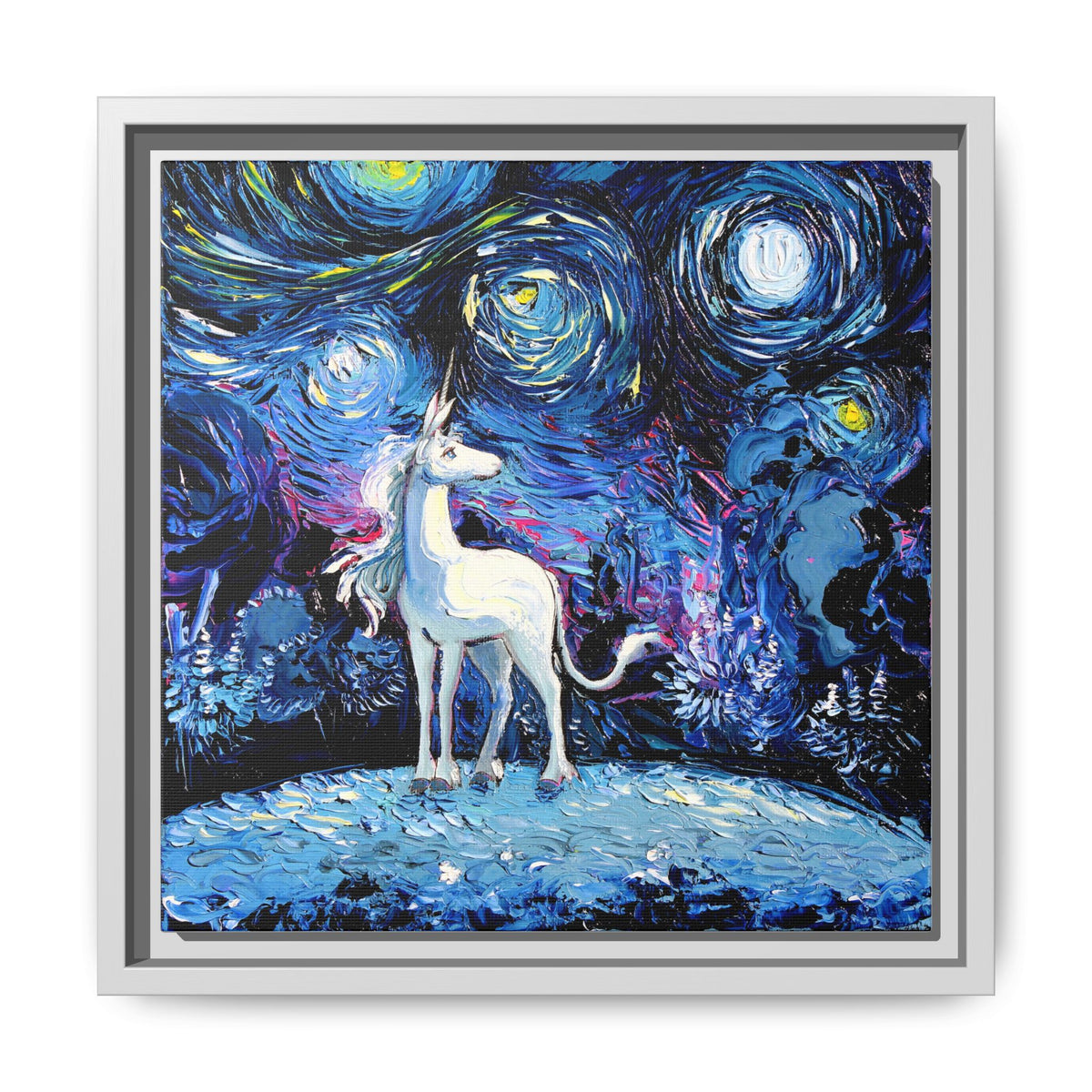 "van Gogh Never Saw The Last" Framed Canvas Wall Art