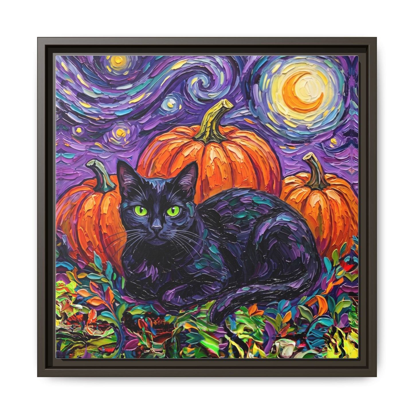 "Harvest Moon" Framed Canvas Wall Art