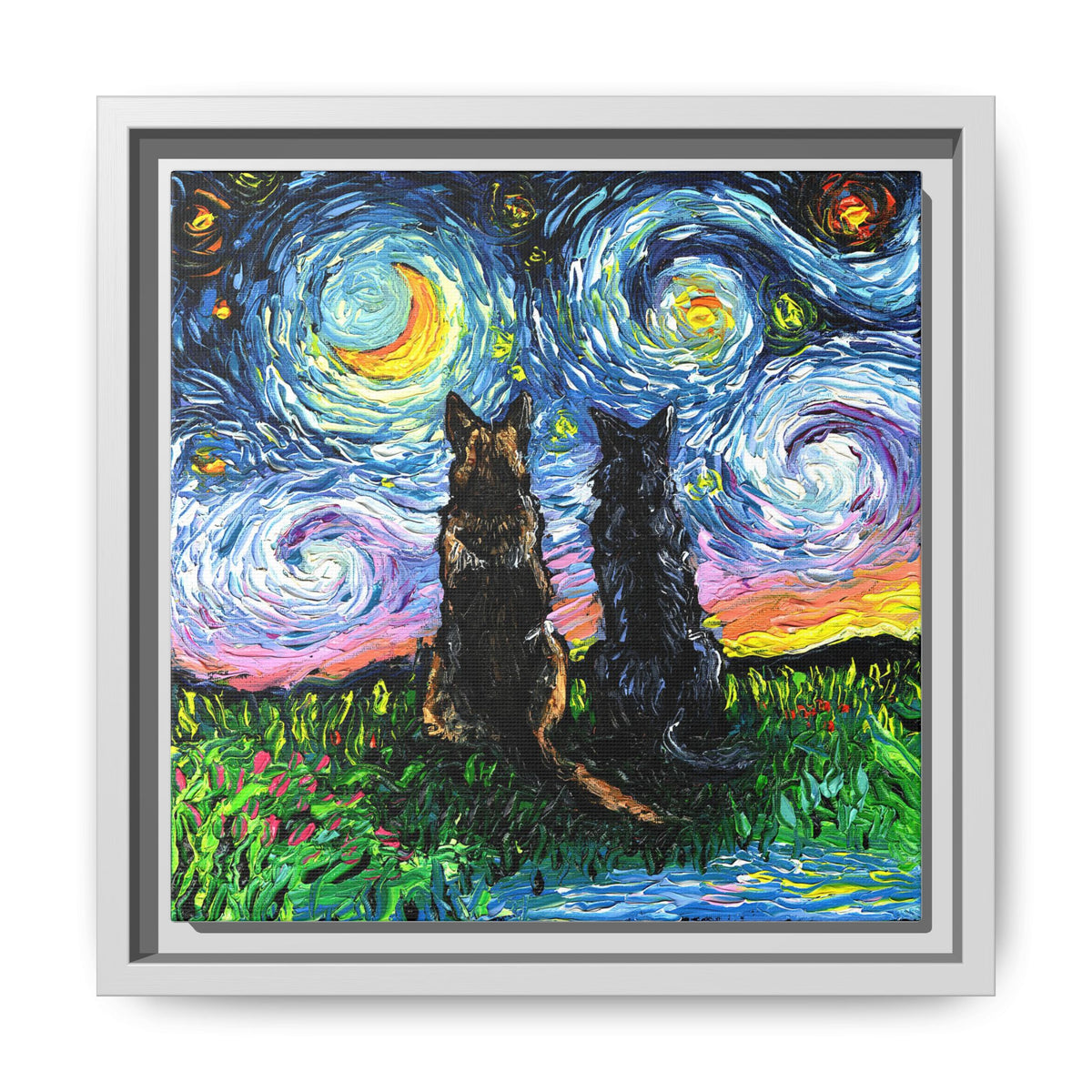 "Soulmates" Framed Canvas Wall Art