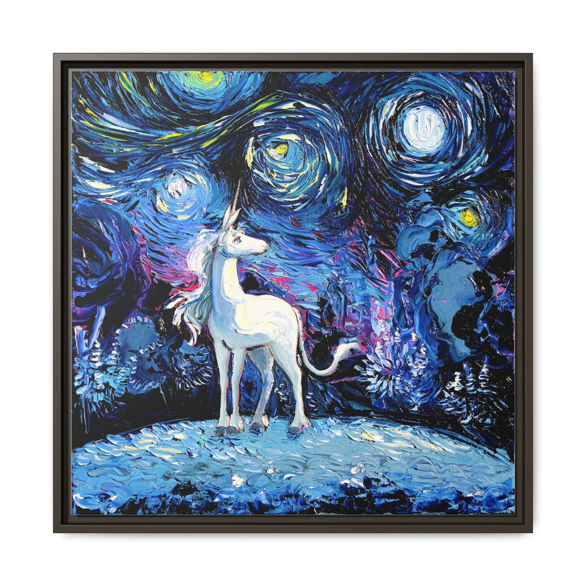 "van Gogh Never Saw The Last" Framed Canvas Wall Art