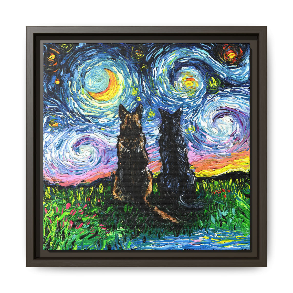"Soulmates" Framed Canvas Wall Art