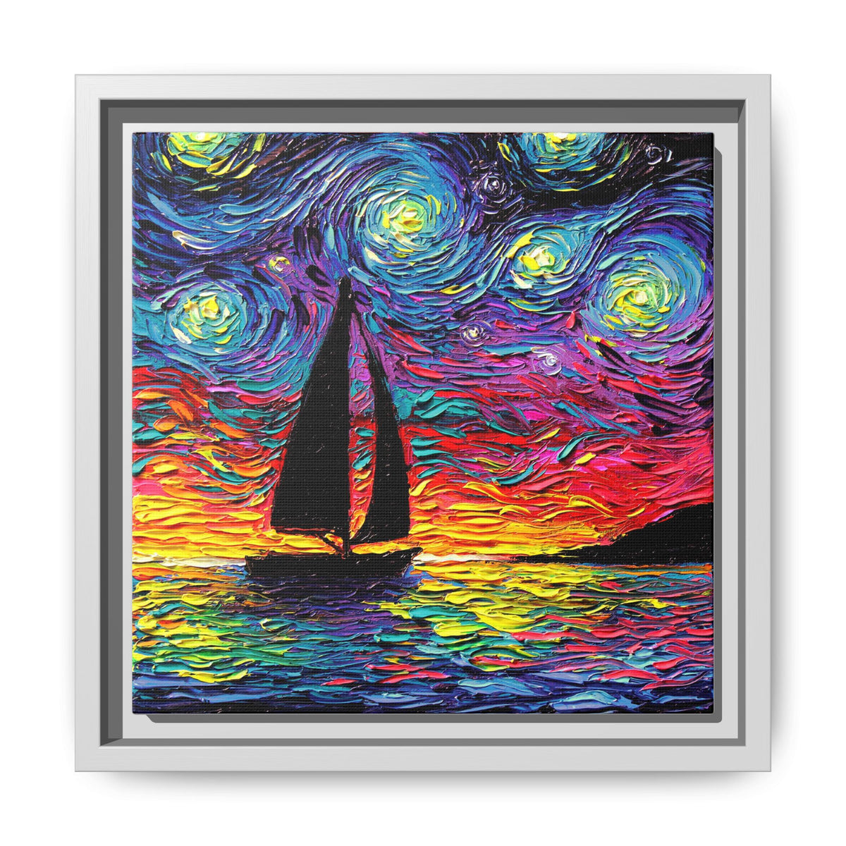 "Come Sail Away" Framed Canvas Wall Art