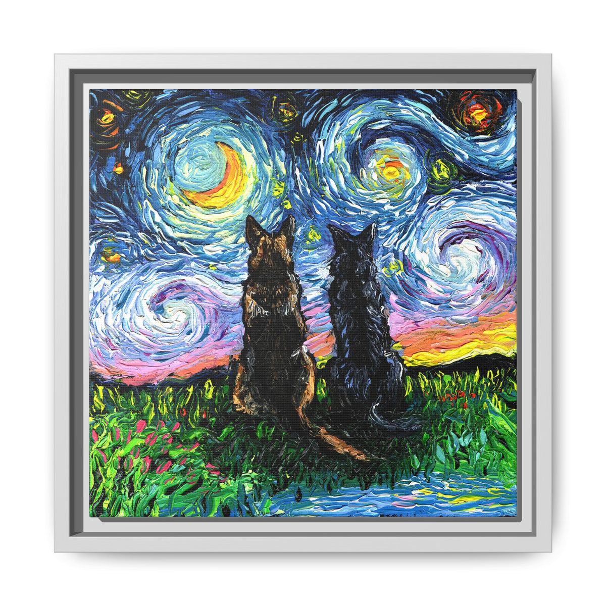 "Soulmates" Framed Canvas Wall Art