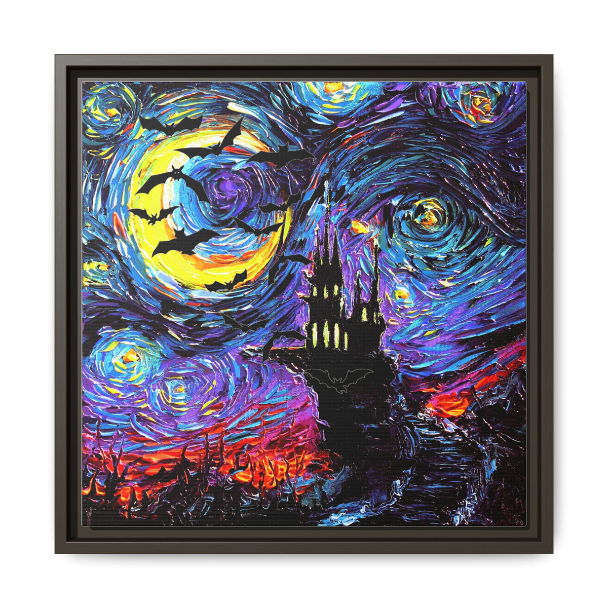 "Transylvanian Night" Framed Canvas Wall Art
