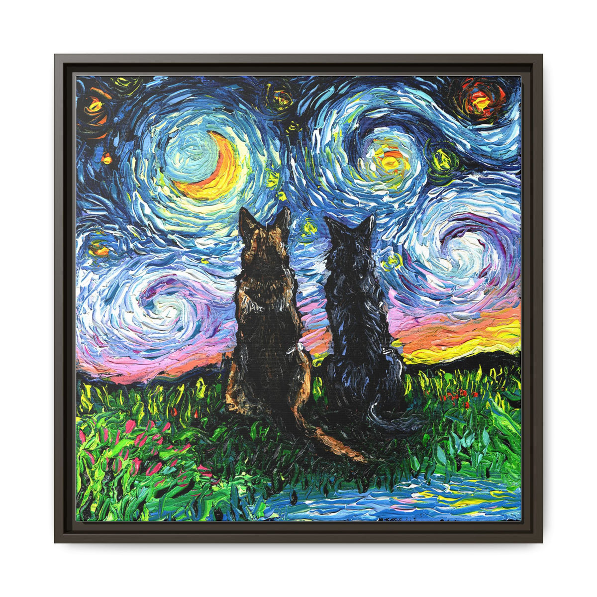 "Soulmates" Framed Canvas Wall Art