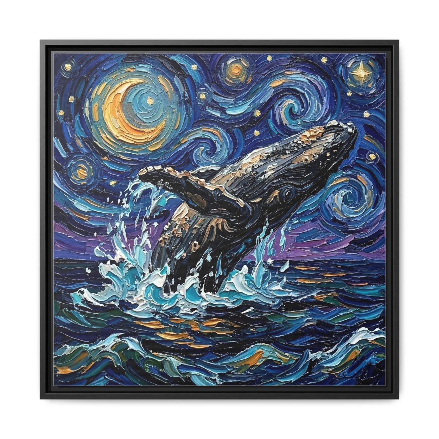 "Breach" Framed Canvas Wall Art