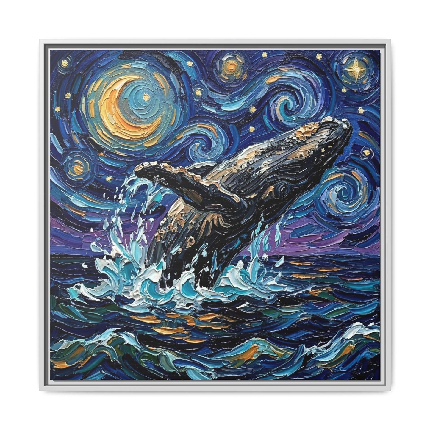 "Breach" Framed Canvas Wall Art