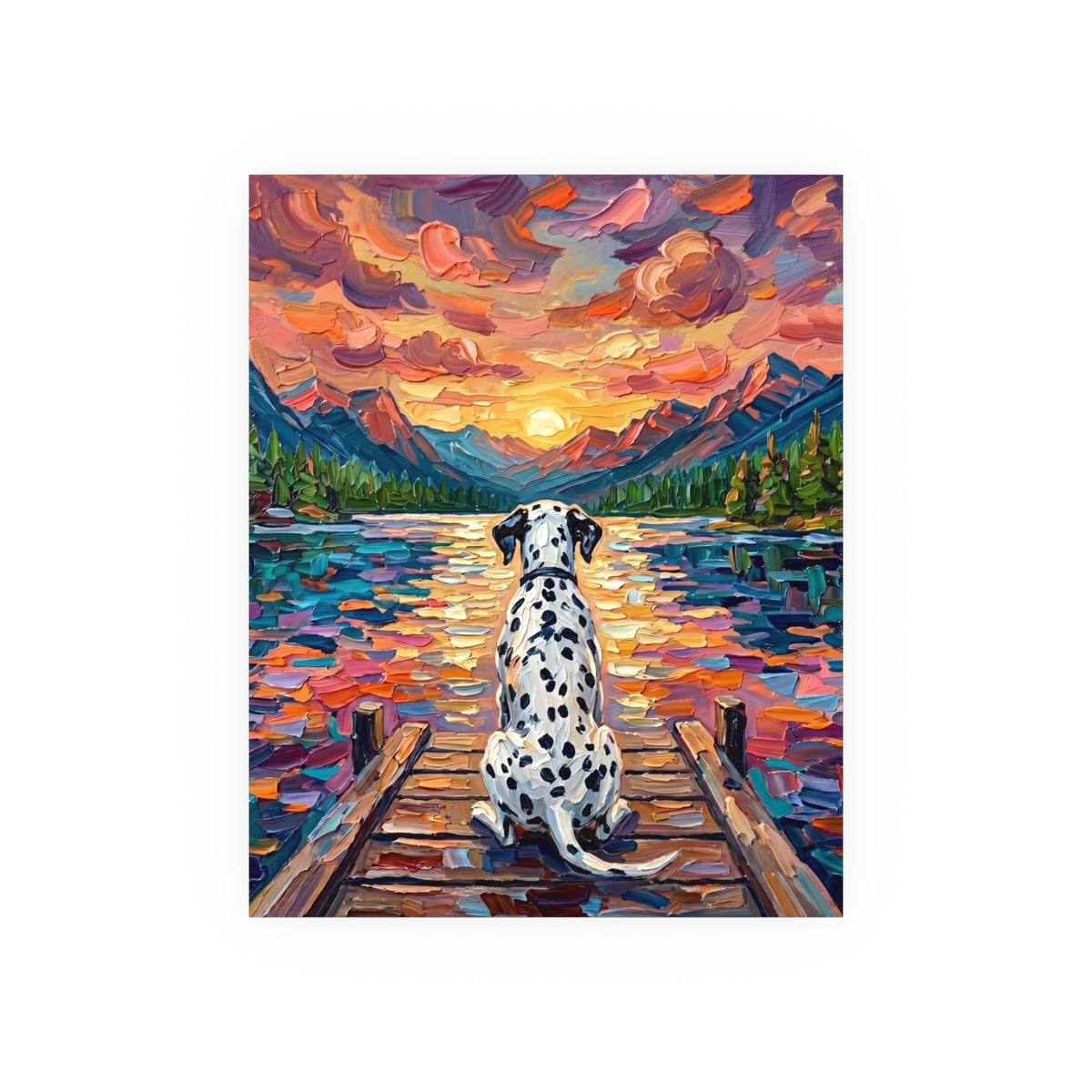 "On The Dock - Dalmatian" Wall Art Paper Print