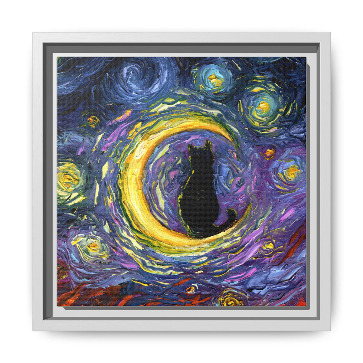 "Luna" Framed Canvas Wall Art
