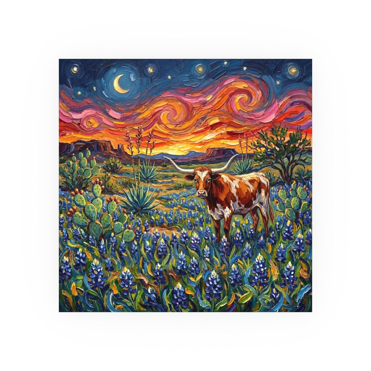 "Texas Night" Wall Art Paper Print