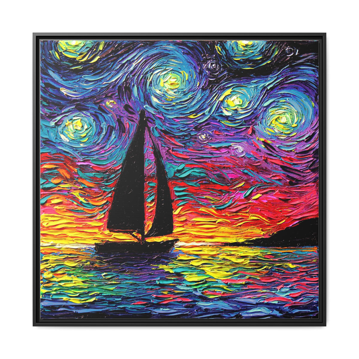 "Come Sail Away" Framed Canvas Wall Art