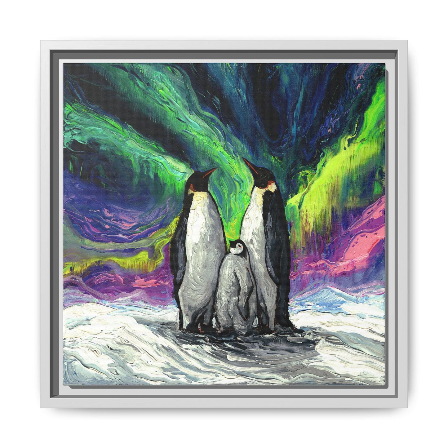 "Enjoying The Show" Framed Canvas Wall Art