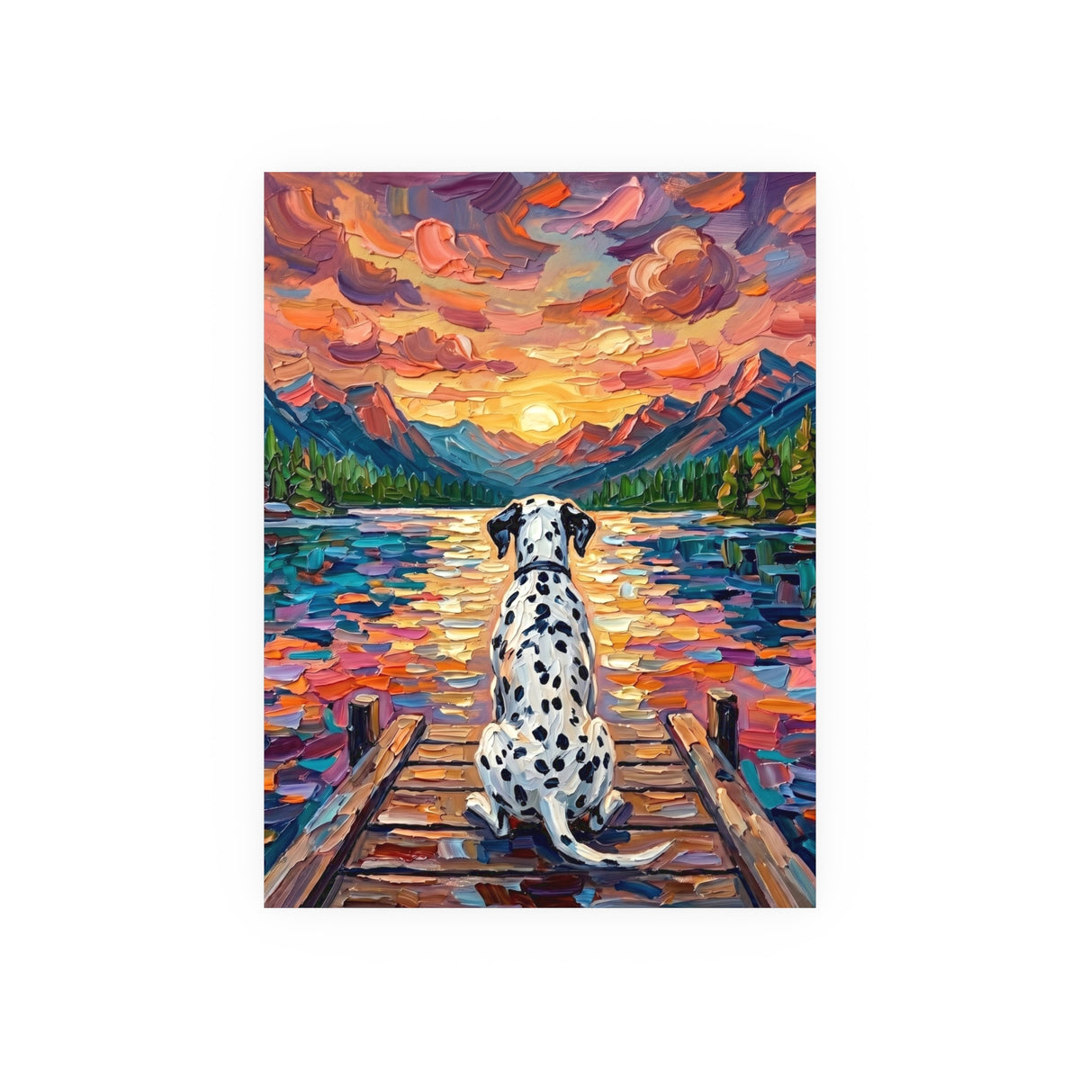 "On The Dock - Dalmatian" Wall Art Paper Print
