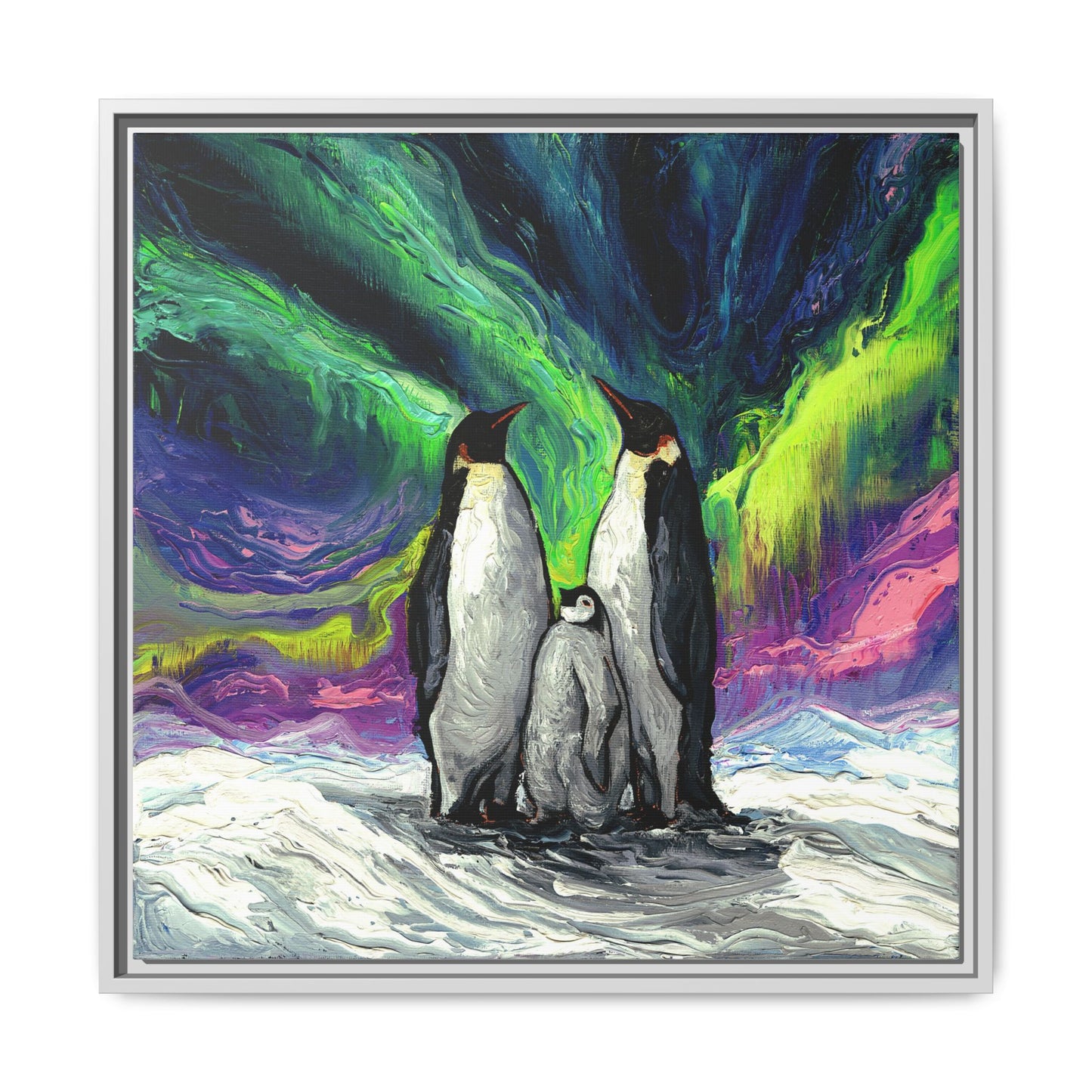 "Enjoying The Show" Framed Canvas Wall Art