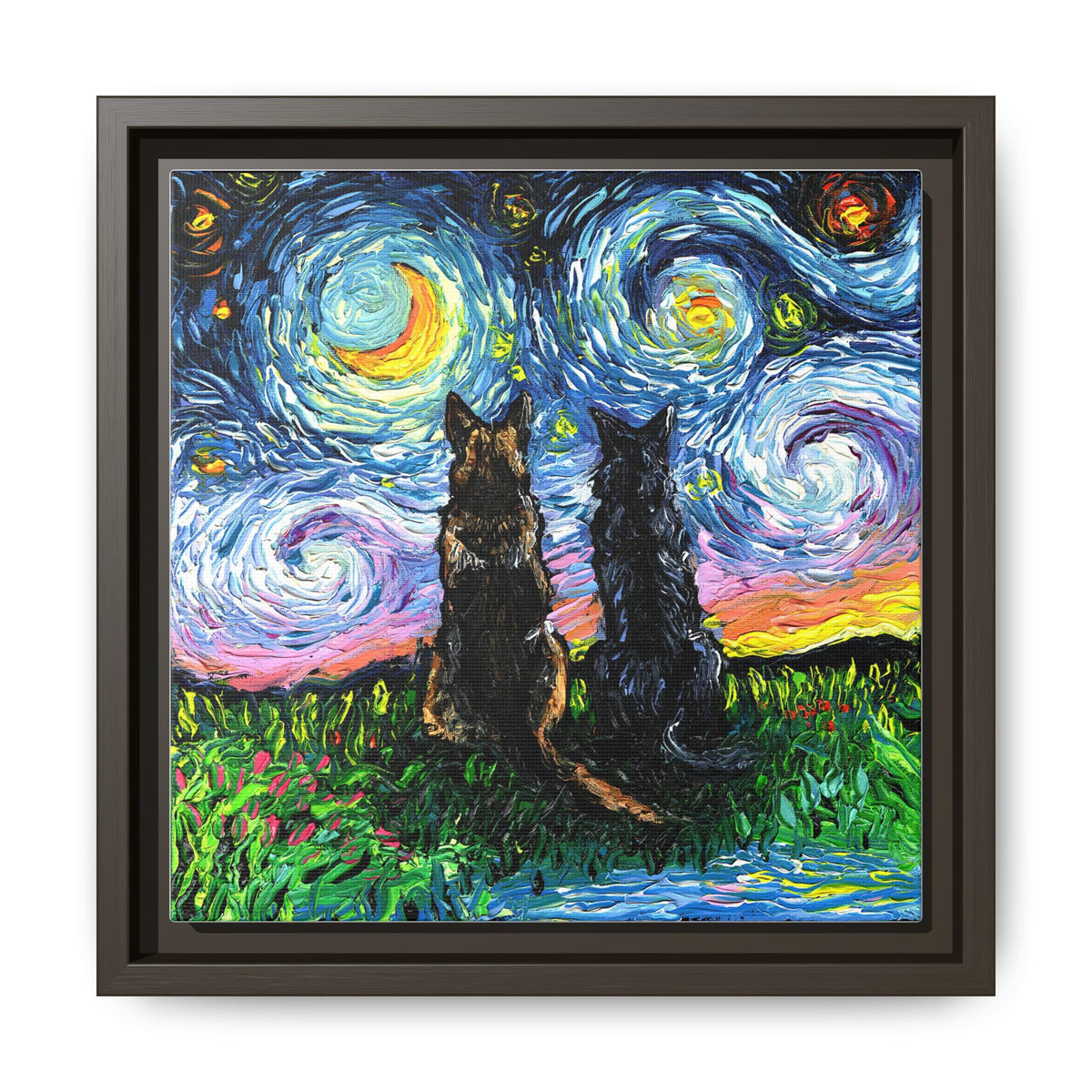 "Soulmates" Framed Canvas Wall Art