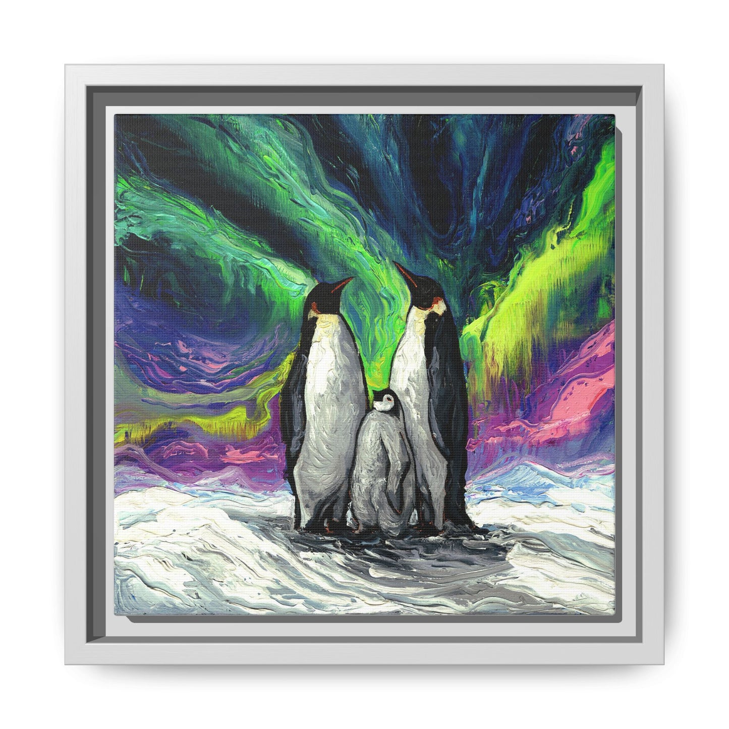 "Enjoying The Show" Framed Canvas Wall Art