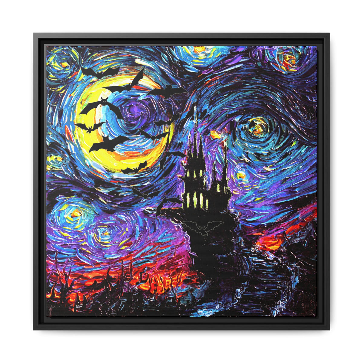 "Transylvanian Night" Framed Canvas Wall Art