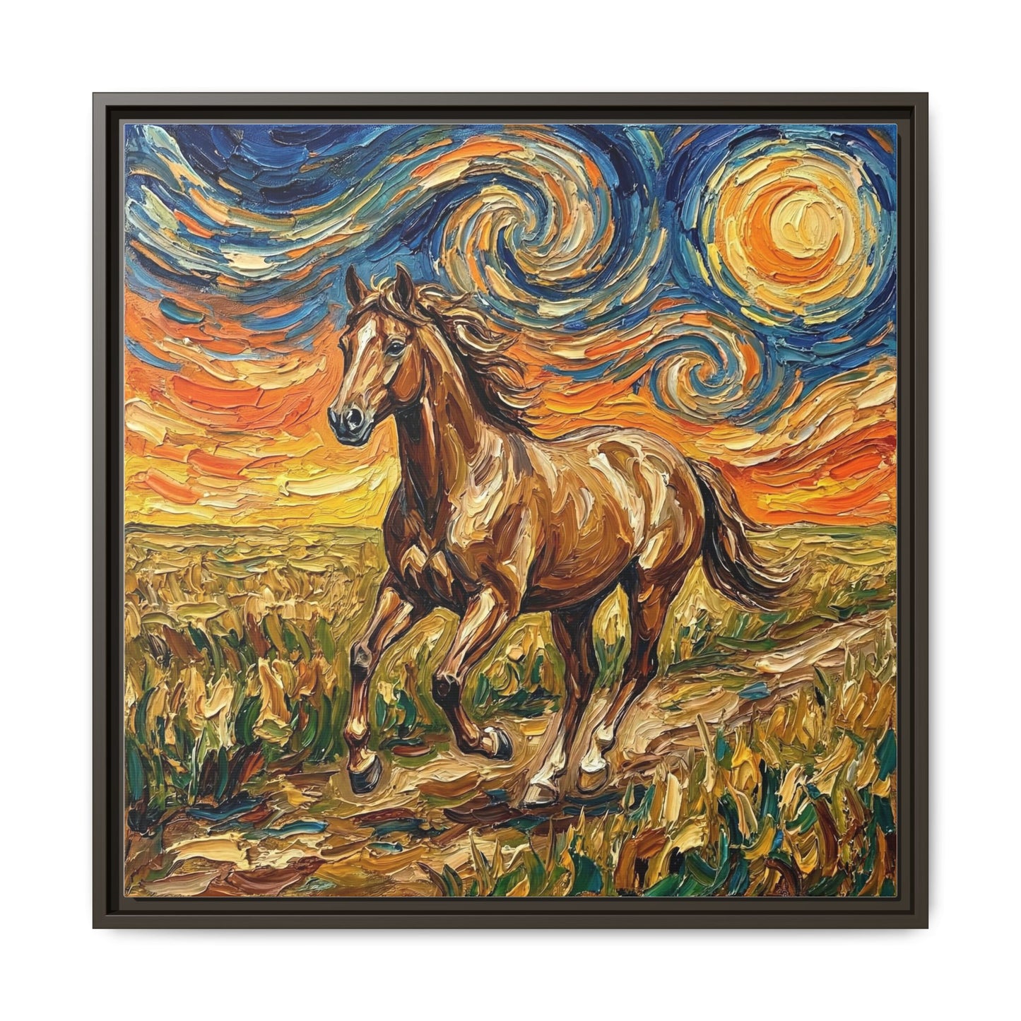 "Free Spirited" Framed Canvas Wall Art