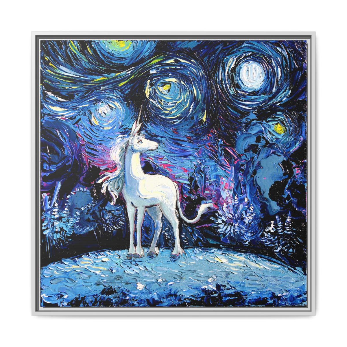 "van Gogh Never Saw The Last" Framed Canvas Wall Art