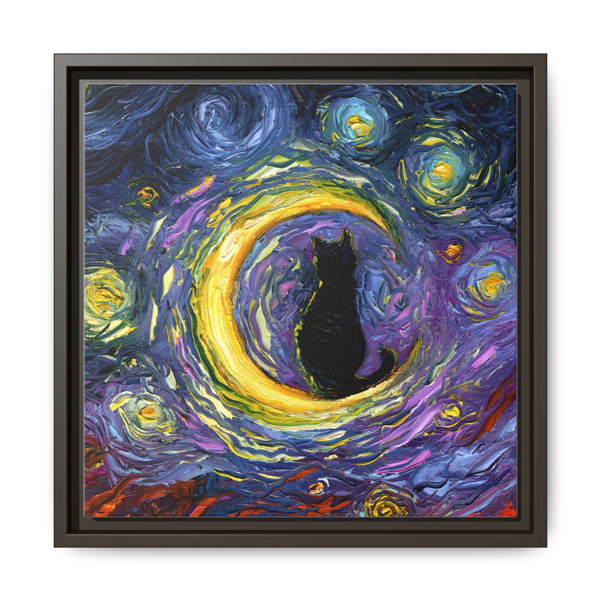 "Luna" Framed Canvas Wall Art