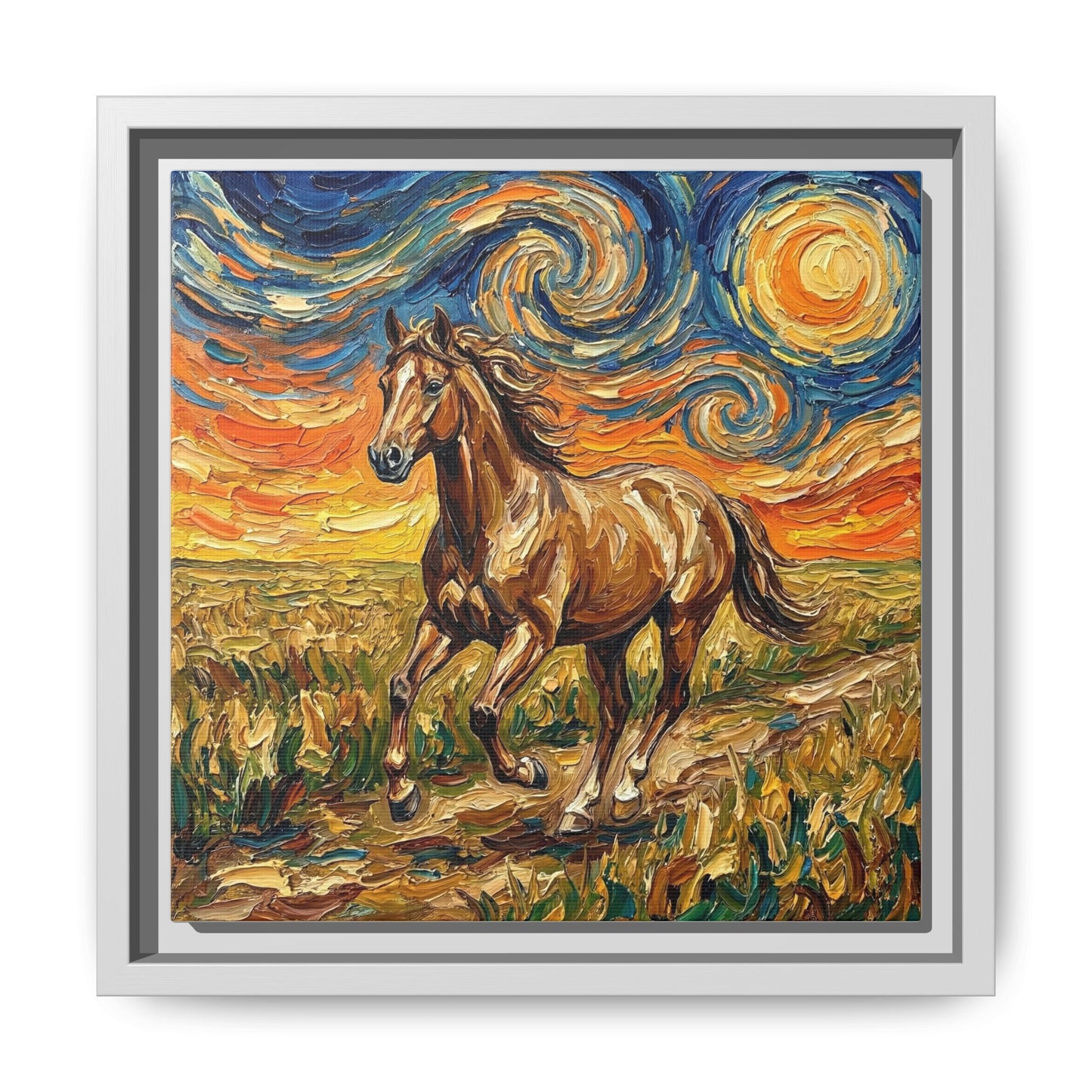 "Free Spirited" Framed Canvas Wall Art