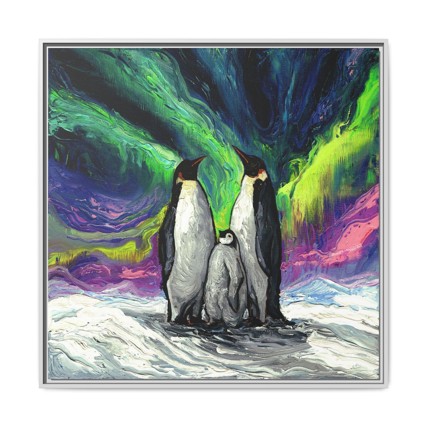 "Enjoying The Show" Framed Canvas Wall Art