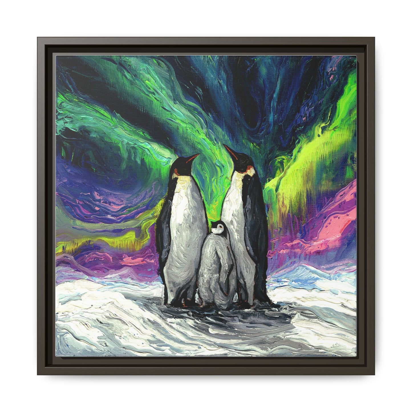 "Enjoying The Show" Framed Canvas Wall Art