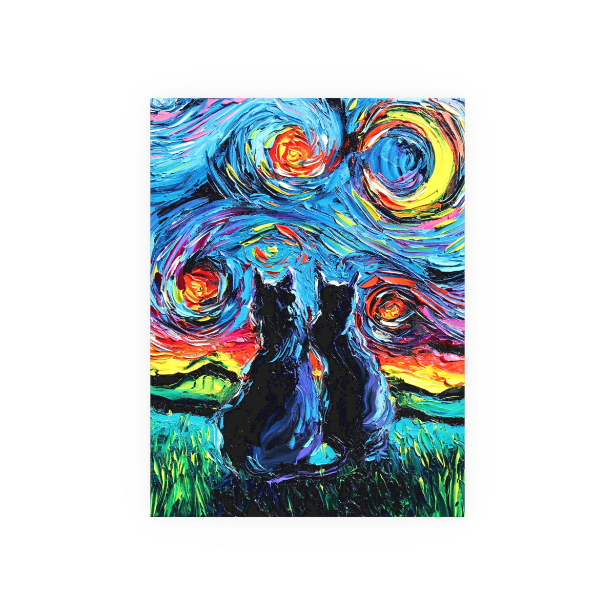"van Gogh's Cats" Wall Art Paper Print